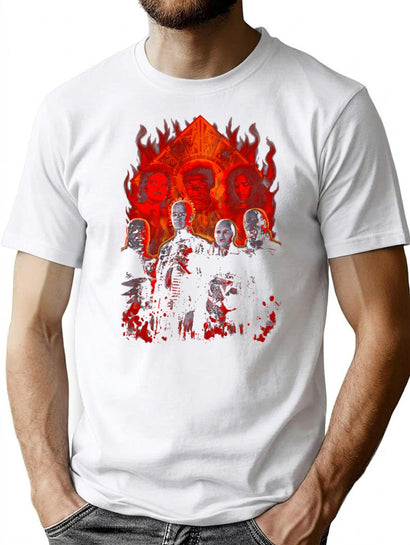 Cenobites Pinhead Puzzle Box Horror Tribute T-Shirt for Men & Women, T-Shirts Graphic Tee - Black
