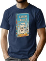 Cereal Killer (Funny Cereal Box) T-Shirt for Men & Women, T-Shirts Graphic Tee - Navy