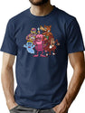 Cereal Monsters T-Shirt for Men & Women, T-Shirts Graphic Tee - Navy