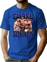 Chael Sonnen Bootleg Bootleg Graphic T-Shirt - Blue