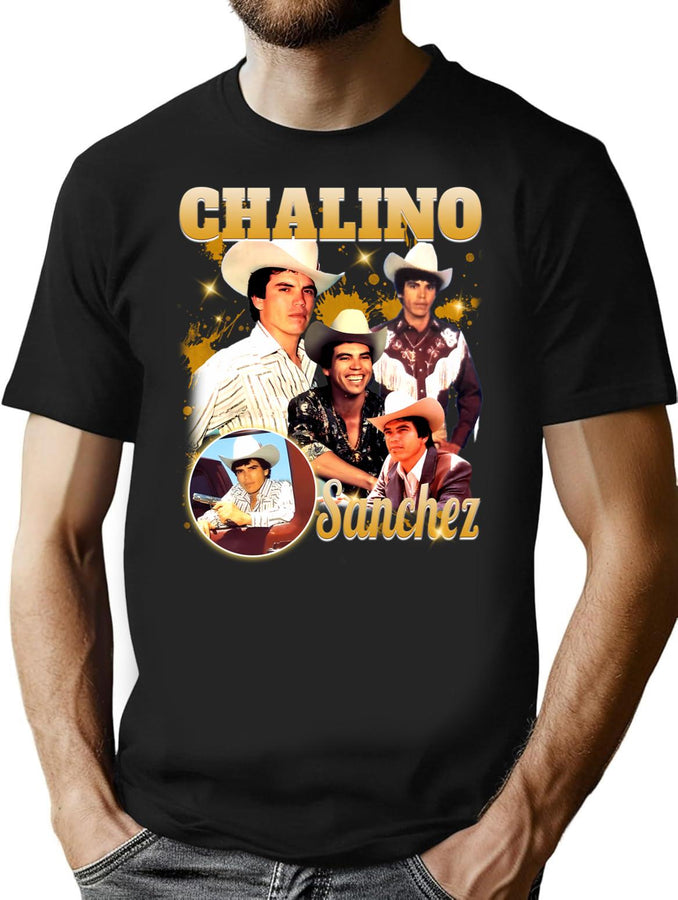 Chalino Sanchez Vintage Bootleg Bootleg Graphic T-Shirt - Black