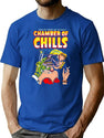 Chamber Of Chills Horror Comic Cover For Black Shirts T-Shirt for Men & Women, T-Shirts Graphic Tee - Blue