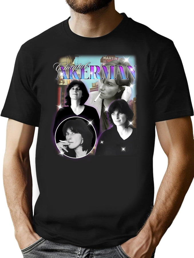Chantal Akerman 90S Bootleg Style Bootleg Graphic T-Shirt - Black