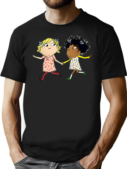 Charlie Fictional Children - Charlie Brother T-Shirt for Men & Women, T-Shirts Graphic Tee - Black