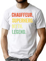 Chauffeur Vintage Dad T-Shirt for Men & Women, T-Shirts Graphic Tee - White