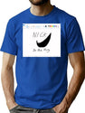 Check (With Ms Paint Border) Bootleg Graphic T-Shirt - Blue