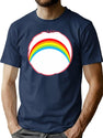 Cheer Bear Funny Rainbow Bear Halloween Costume Gift T-Shirt for Men & Women, T-Shirts Graphic Tee - Navy