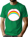 Cheer Bear Funny Rainbow Bear Halloween Costume Gift T-Shirt for Men & Women, T-Shirts Graphic Tee - Green