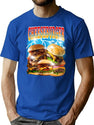Cheeseburger Bootleg Bootleg Graphic T-Shirt - Blue