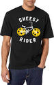 Cheesy Rider - Funny Cheesy Gift T-Shirt for Men & Women, T-Shirts Graphic Tee - White