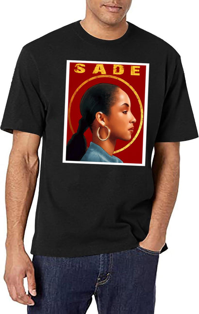 Chemise Sadefunny Sade T-Shirt for Men & Women, T-Shirts Graphic Tee - Black