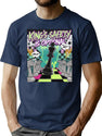 Chess Pieces Game - Kings Safety Is Optional - 90S Chess Chaos Bootleg Graphic T-Shirt - Navy