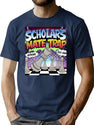 Chess Pieces Game - The Scholars Mate Trap - 90S Chess Humour Bootleg Graphic T-Shirt - Navy