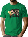 Chibi Rockstar Bootleg Graphic T-Shirt - Green
