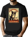 Chihuahua Cafe Vintage Sign - Full Cups Warm Noses T-Shirt for Men & Women, T-Shirts Graphic Tee - Black
