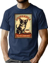 Chihuahua Cafe Vintage Sign - Full Cups Warm Noses T-Shirt for Men & Women, T-Shirts Graphic Tee - Navy