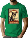 Chihuahua Cafe Vintage Sign - Full Cups Warm Noses T-Shirt for Men & Women, T-Shirts Graphic Tee - Green