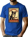 Chihuahua Cafe Vintage Sign - Full Cups Warm Noses T-Shirt for Men & Women, T-Shirts Graphic Tee - Blue