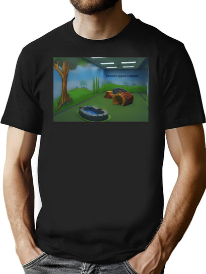 Childhood T-Shirt for Men & Women, T-Shirts Graphic Tee - Black