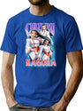 Chizuru Kagura Kof Bootleg Bootleg Graphic T-Shirt - Blue