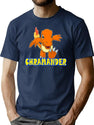 Chramander Bootleg Graphic T-Shirt - Navy