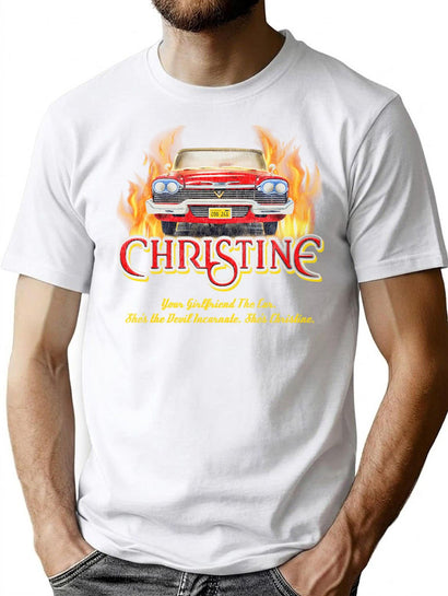 Christine 58 Plymouth Fury Worn T-Shirt for Men & Women, T-Shirts Graphic Tee - Black