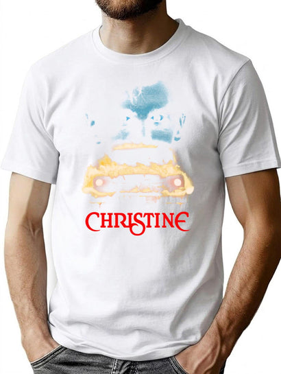 Christine Face T-Shirt for Men & Women, T-Shirts Graphic Tee - Black