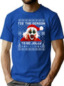 Christmas Horror Season 3 - Terrifier Christmas T-Shirt for Men & Women, T-Shirts Graphic Tee - Blue