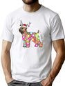 Christmas Lights Soft Coated Wheaten Terrier Dog T-Shirt for Men & Women, T-Shirts Graphic Tee - White