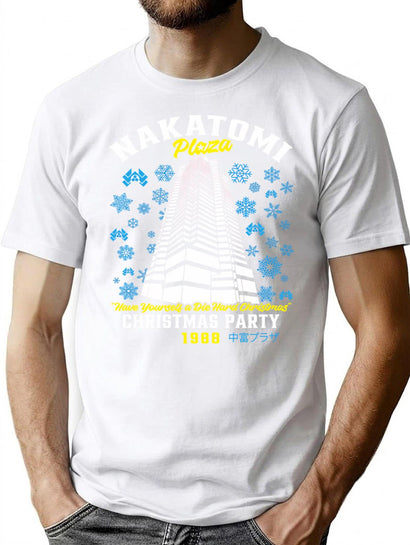 Christmas Nakatomi Building Die Hard T-Shirt for Men & Women, T-Shirts Graphic Tee - Black