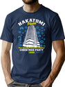 Christmas Nakatomi Building Die Hard T-Shirt for Men & Women, T-Shirts Graphic Tee - Navy