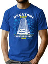 Christmas Nakatomi Building Die Hard T-Shirt for Men & Women, T-Shirts Graphic Tee - Blue