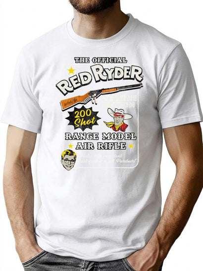 Christmas Story Official Red Ryder Carbine Action 200 Shot Range Model Air Rifle T-Shirt for Men & Women, T-Shirts Graphic Tee - Black