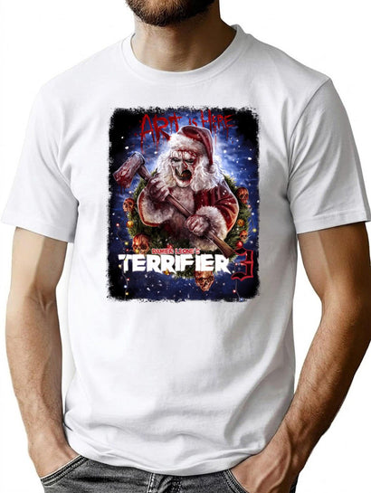 Christmas Terrifier 3 T-Shirt for Men & Women, T-Shirts Graphic Tee - Black