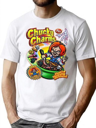 Chucky Charms V2 Essential Premium Heavyweight Cotton T-Shirt - Black
