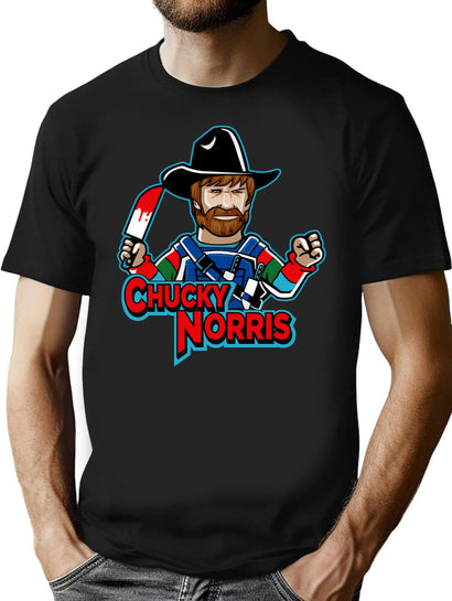 Chucky Norris Doll T-Shirt for Men & Women, T-Shirts Graphic Tee - Black