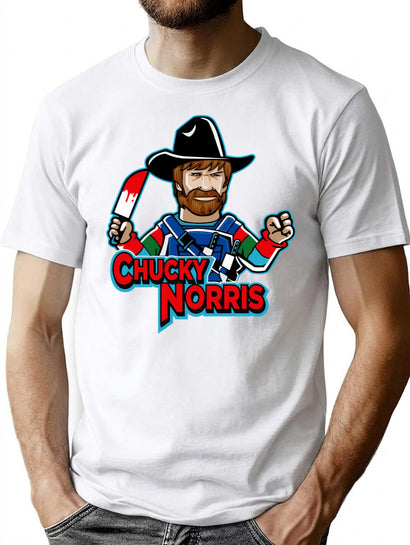 Chucky Norris Doll T-Shirt for Men & Women, T-Shirts Graphic Tee - Black