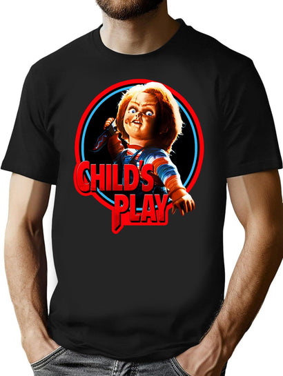 Chucky T-Shirt for Men & Women, T-Shirts Graphic Tee - Black