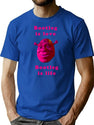 Chuerk Two Bootleg Graphic T-Shirt - Blue