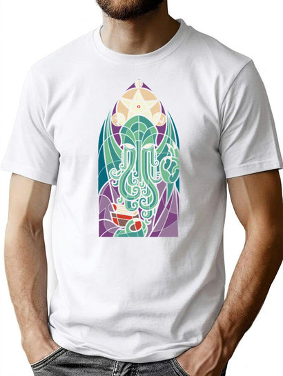 Church Of Cthulhu T-Shirt for Men & Women, T-Shirts Graphic Tee - Black