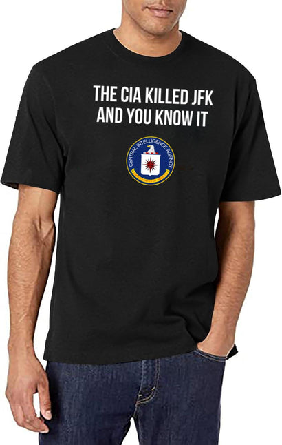 Cia Killed Jfk Black T-Shirt - Black
