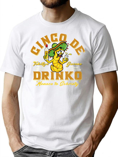Cinco De Drinko T-Shirt for Men & Women, T-Shirts Graphic Tee - Black