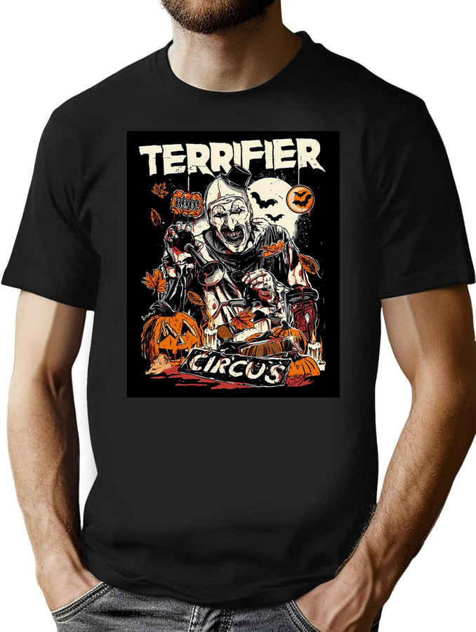 Circus Art T-Shirt for Men & Women, T-Shirts Graphic Tee - Black