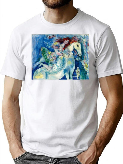 Circus Dancer (Le Grand Cirque) - Marc Chagall T-Shirt for Men & Women, T-Shirts Graphic Tee - Black