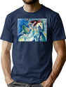 Circus Dancer (Le Grand Cirque) - Marc Chagall T-Shirt for Men & Women, T-Shirts Graphic Tee - Navy