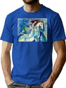 Circus Dancer (Le Grand Cirque) - Marc Chagall T-Shirt for Men & Women, T-Shirts Graphic Tee - Blue