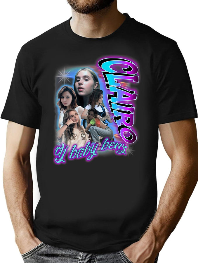 Clairo Bootleg Merch Tee Bootleg Graphic T-Shirt - Black