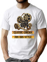 Classic Cinema 70S 80S Style Bootleg Graphic T-Shirt - White