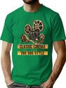 Classic Cinema 70S 80S Style Bootleg Graphic T-Shirt - Green