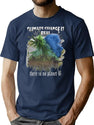 Climate Change Is Real Graohic Design Premium Bootleg Graphic T-Shirt - Navy